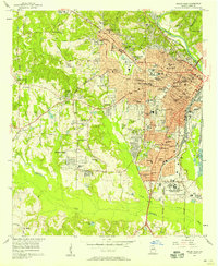 Macon West 1956 topographic map thumbnail