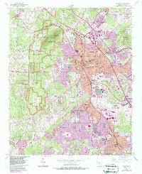 Marietta 1954 topographic map thumbnail