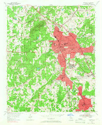 Marietta 1954 topographic map thumbnail