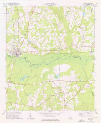 Midville 1974 topographic map thumbnail