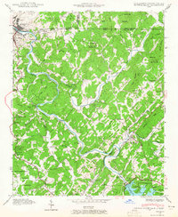 Mineral Bluff 1941 topographic map thumbnail