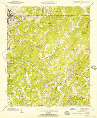 Mineral Bluff 1941 topographic map thumbnail