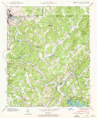 Mineral Bluff 1941 topographic map thumbnail