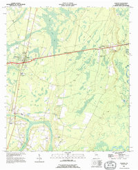 Nahunta 1993 topographic map thumbnail
