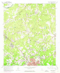Newnan North 1965 topographic map thumbnail