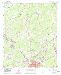Newnan North 1965 topographic map thumbnail