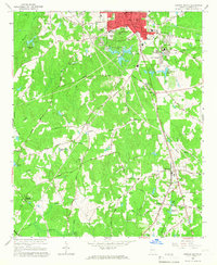 Newnan South 1965 topographic map thumbnail