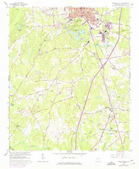 Newnan South 1965 topographic map thumbnail