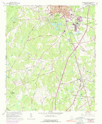 Newnan South 1965 topographic map thumbnail