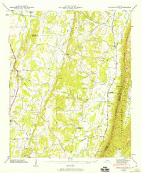 Nickajack Gap 1946 topographic map thumbnail