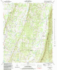 Nickajack Gap 1983 topographic map thumbnail