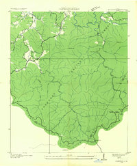 Noontootla 1935 topographic map thumbnail