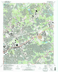 Norcross 1992 topographic map thumbnail