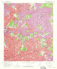 Northeast Atlanta 1954 topographic map thumbnail