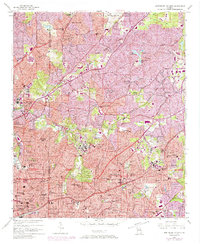 Northeast Atlanta 1954 topographic map thumbnail