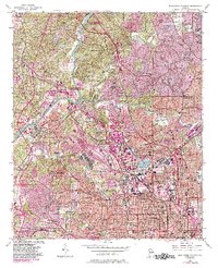Northwest Atlanta 1954 topographic map preview