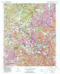 Northwest Atlanta 1954 topographic map preview