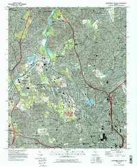 Northwest Atlanta 1993 topographic map thumbnail