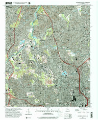 Northwest Atlanta 1997 topographic map thumbnail