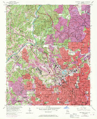 Northwest Atlanta 1954 topographic map preview