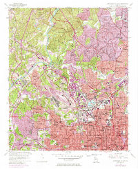 Northwest Atlanta 1954 topographic map preview