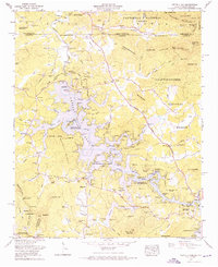 Nottely Dam 1966 topographic map thumbnail
