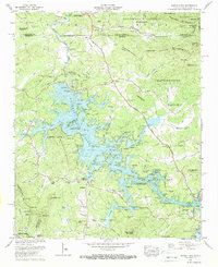 Nottely Dam 1966 topographic map thumbnail