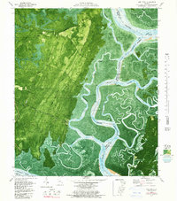 Oak Level 1979 topographic map thumbnail