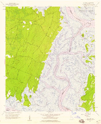 Oak Level 1957 topographic map preview