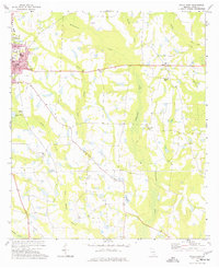 Ocilla East 1972 topographic map thumbnail