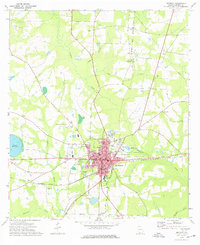 Quitman 1977 topographic map thumbnail