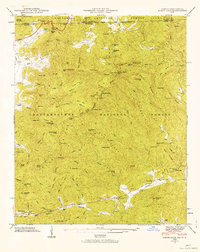 Rabun Bald 1946 topographic map thumbnail