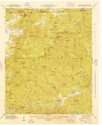 Rabun Bald 1947 topographic map thumbnail