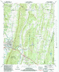 Ringgold 1983 topographic map thumbnail