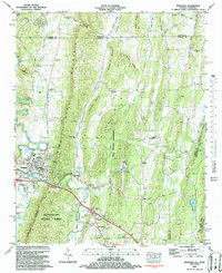 Ringgold 1983 topographic map thumbnail