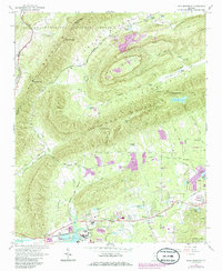 Rock Mountain 1967 topographic map thumbnail