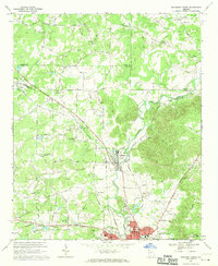 Rockmart North 1968 topographic map thumbnail