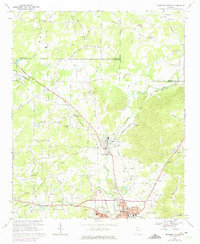 Rockmart North 1968 topographic map thumbnail