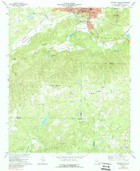 Rockmart South 1973 topographic map thumbnail