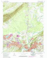 Rome North 1967 topographic map thumbnail