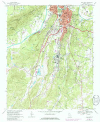 Rome South 1968 topographic map thumbnail
