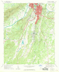 Rome South 1968 topographic map thumbnail