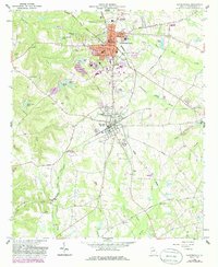 Sandersville 1962 topographic map thumbnail