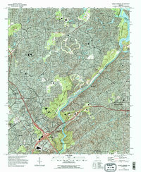 Sandy Springs 1993 topographic map thumbnail