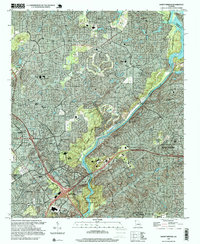 Sandy Springs 1997 topographic map thumbnail