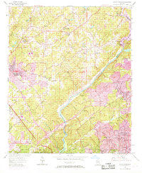 Sandy Springs 1955 topographic map thumbnail