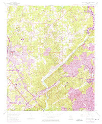 Sandy Springs 1955 topographic map thumbnail