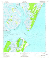 Sapelo Sound 1954 topographic map thumbnail