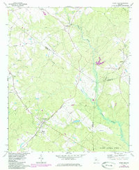 Shady Dale 1972 topographic map thumbnail
