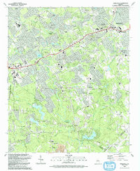 Snellville 1992 topographic map thumbnail